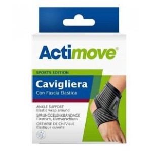 Actimove Cavigliera S Black Con Fascia Elastica
