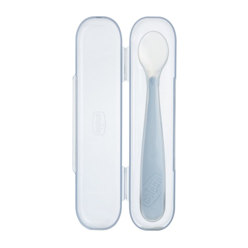 Chicco Cucchiaio Morbido In Silicone 6M+ Grigio