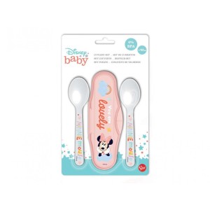Disney Baby Set Viaggio 2Pz Cucchiaini Minnie Art.