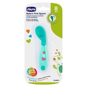 Chicco Cucchiaio Angolato 8M+ Azzurro