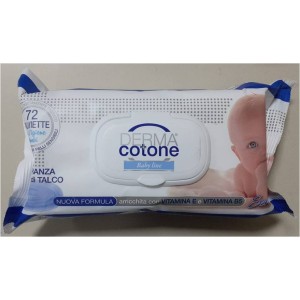 Dermacotone Salviettine Crema Di Talco 72Pz C/Placchetta
