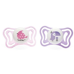Chicco Succhietto Physio Light Girl 2-6M Silicone 2Pz