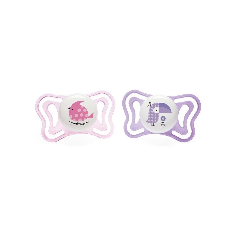 Chicco Succhietto Physio Light Girl 2-6M Silicone 2Pz