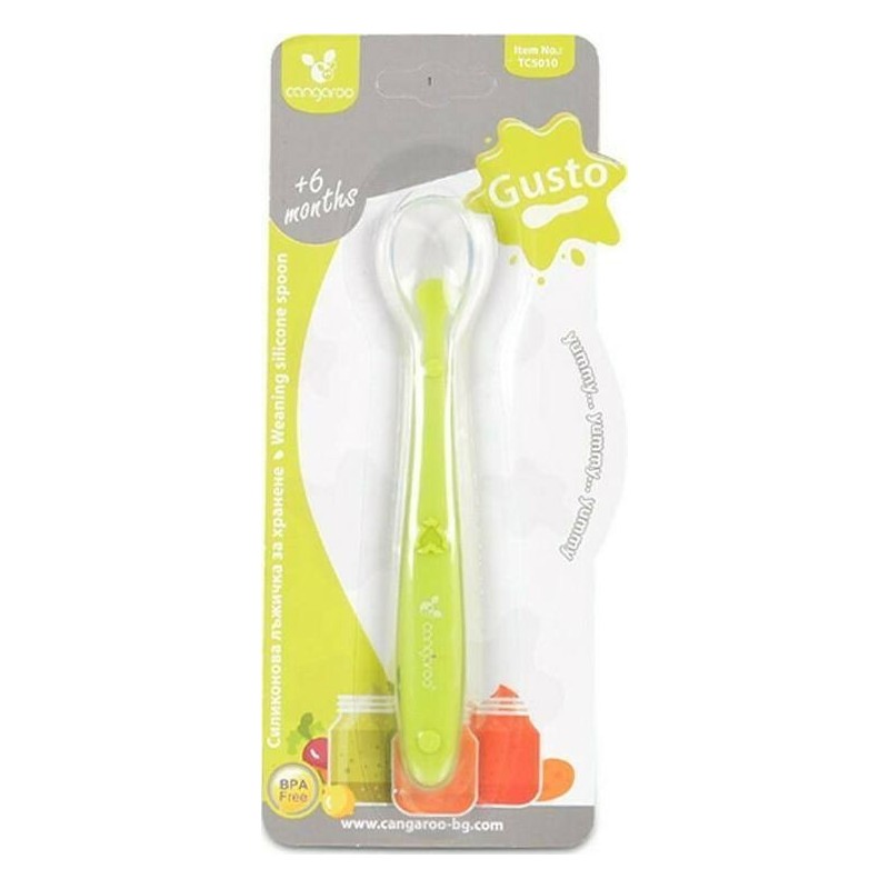Cangaroo Cucchiaio In Silicone Verde Moni