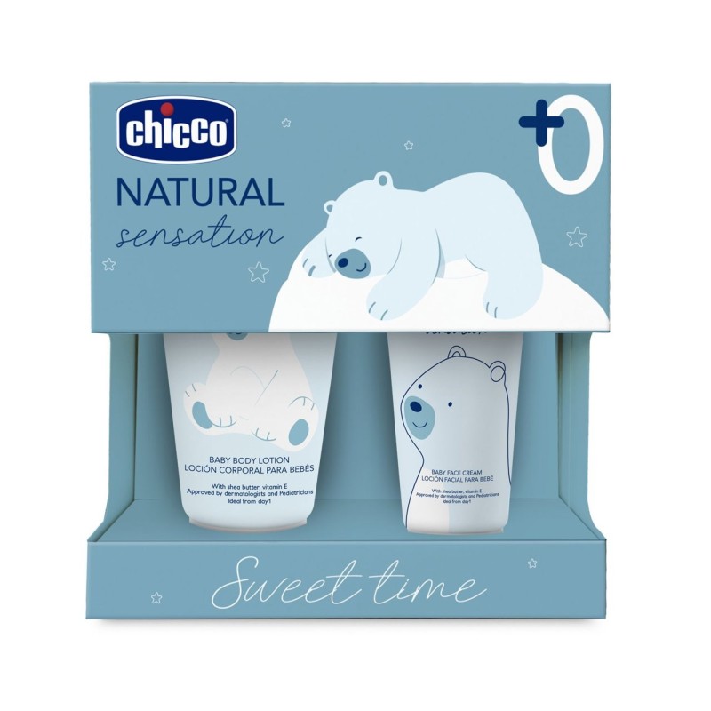 Chicco Set 4 Crema Corpo Crema Viso Natural Sensation