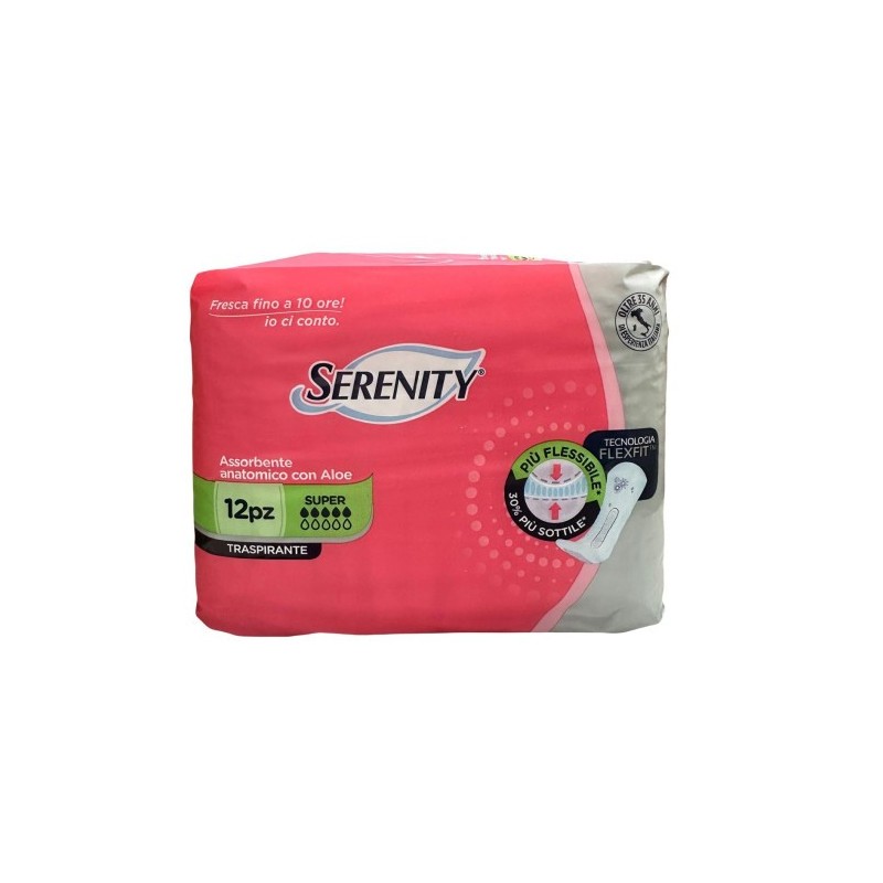 Serenity Assorbente Anatomico Super Flexfit 12Pz