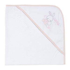 Accappatoio Quadrato Piquet Rosa 0M+ Lumaca