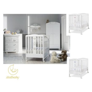 Italbaby Baby Re Cameretta Lett Bagnetto Materasso Piumone
