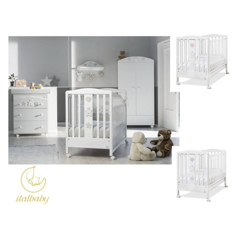 Italbaby Baby Re Cameretta Lett Bagnetto Materasso Piumone