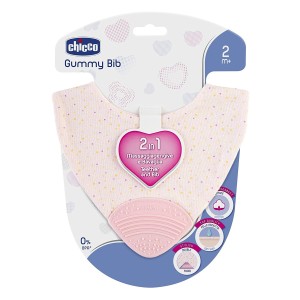 Chicco Gummy Massaggiagengive+Bavaglia Bimba
