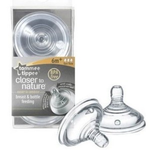 Tommee Tippee 2 Tettarelle 6M+ Pappa Liquida Closertonature