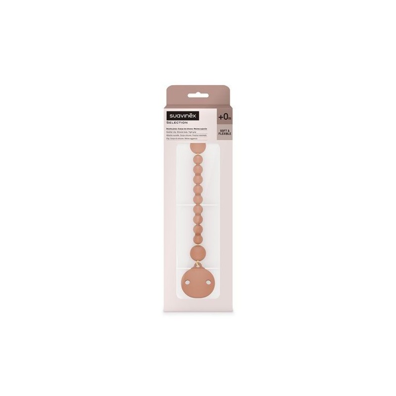 Suavinex Selection Clip Silicone Orange Sunset 0M+