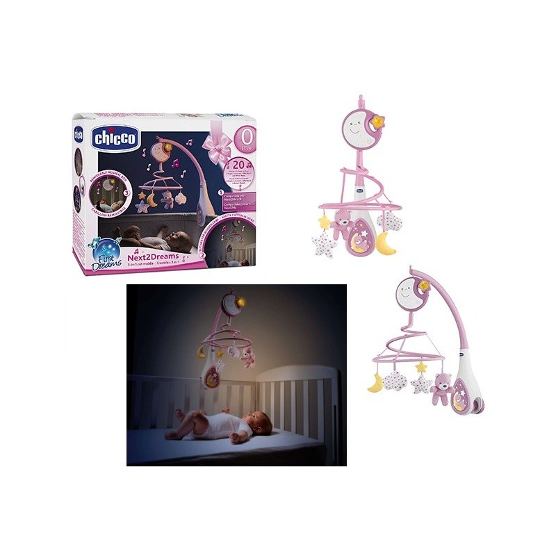 Chicco Next2Dreams Rosa Giostrina 3In1