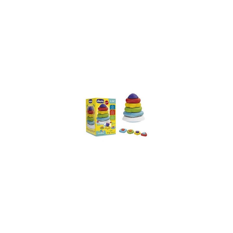 Chicco Gioco 2 In 1 Torre Degli Anelli