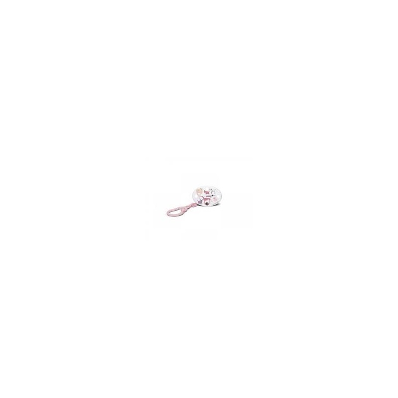 Suavinex Clip Ovale Cane Rosa