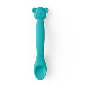 Suavinex Cucchiaio Monkey Silicone Verde