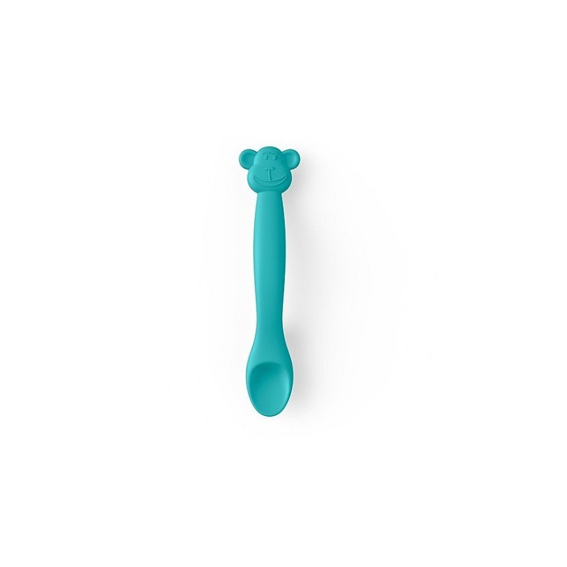 Suavinex Cucchiaio Monkey Silicone Verde