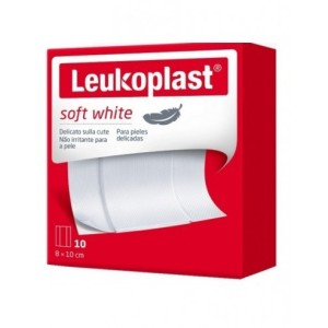 Leukoplast Soft White Cerotto Striscia 8X10Cm 10Pz