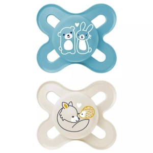 Mam 2 Succhietti Original Start 0-2M Silicone Maschio