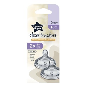 Tommee Tippee 2 Tettarelle 0M+ Flusso Lento