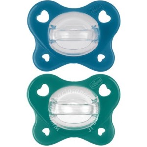Chicco Gommotto Physio Dual Soft Blu 16-36M 2Pz