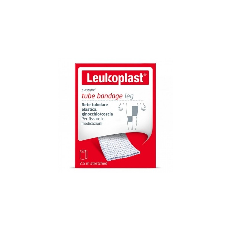 Leukoplast Elastofix Rete Tubolare Ginocchio/Coscia M 2,5 Leukoplast Elastofix Rete Tubolare Ginocchio/Coscia M 2,5