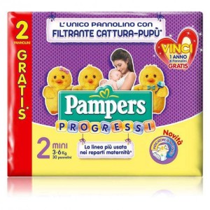 Pampers Progressi Mini 3-6Kg 30Pz