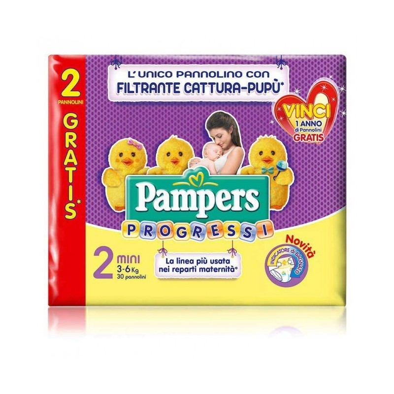 Pampers Progressi Mini 3-6Kg 30Pz