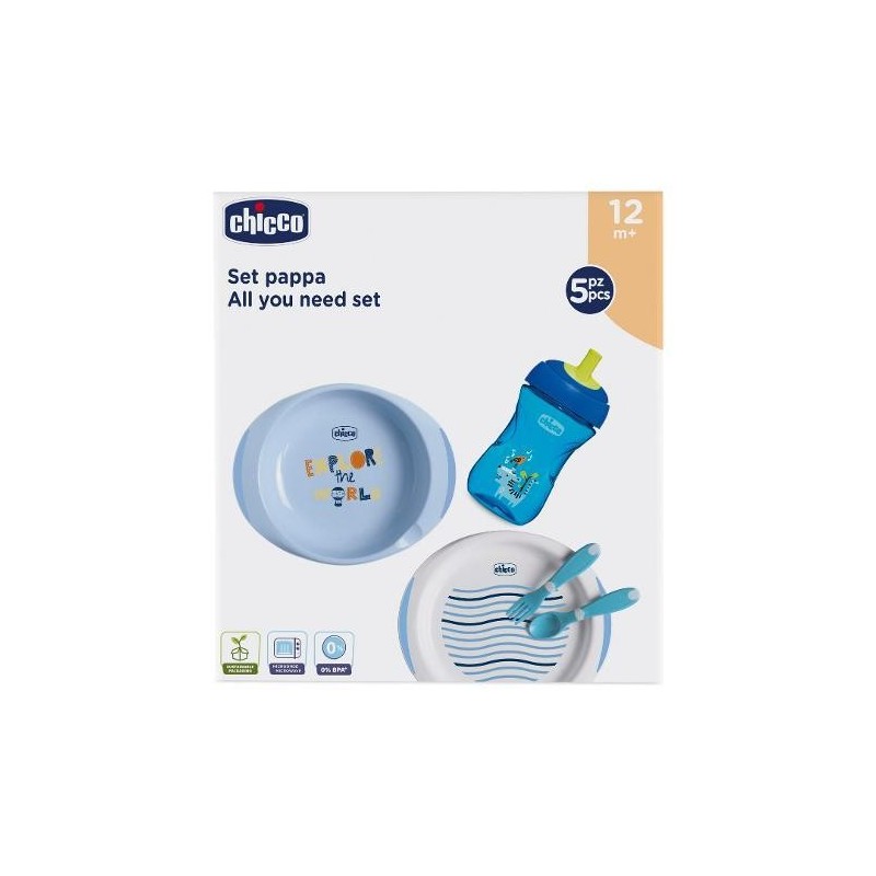 Chicco Set Pappa 12M+ Azzurro