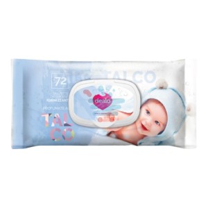 Dealo Salviette Baby Talco 72Pz C/Placchetta