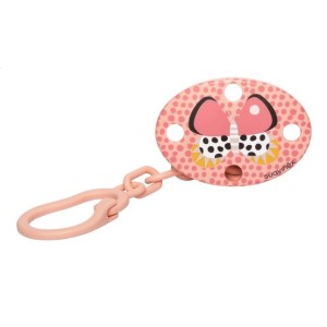 Suavinex Clip Ovale Butterfly Rosa Pesca