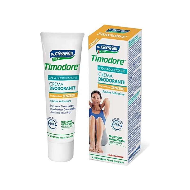 Timodore Crema Deodorante Zenzero 48 Ore 50Ml Dr Ciccarelli Timodore Crema Deodorante Zenzero 48 Ore 50Ml Dr Ciccarelli
