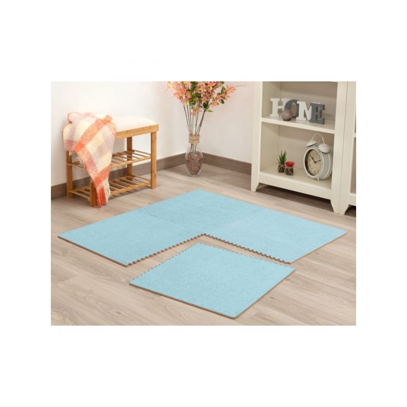 Kiokids Tappeto Blu 61X61Cm 4Pz