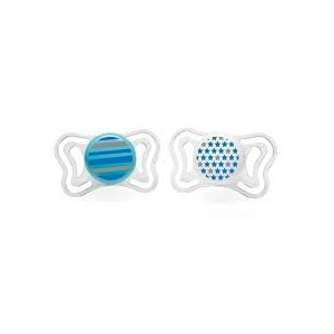 Chicco Succhietto Physio Light Boy 2-6M Silicone 2Pz