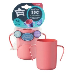 Tommee Tippee Tazza Con Maniglie 360 Easyflow 6M+ Rosa