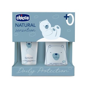 Chicco Set 2 Bagno Shampoo Pasta Lenitiva Natural Sensat