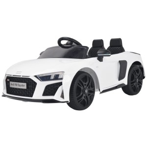 B83576 Audi R8 Spider Auto Elettrica Bianca 12V