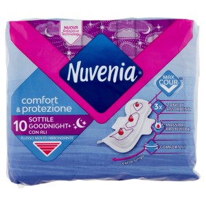 Nuvenia Maxi Night Sottile Con Ali 10Pz