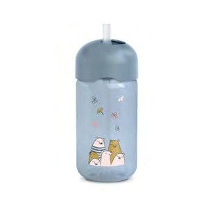 Suavinex My Family Tazza Con Cannuccia Azzurra