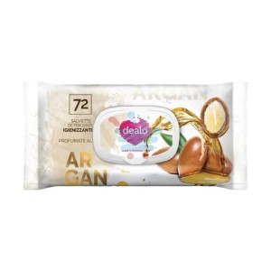 Dealo Salviette All'olio Di Argan 72Pz C/Placchetta