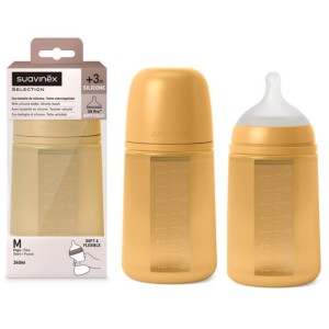 Suavinex Selction Biberon Silicone 240Ml Mango Flusso M
