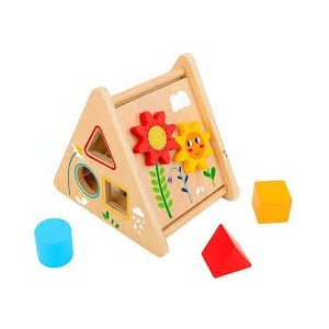 Tooky Toys Triangolo Attivita' Legno E Forma 12M+