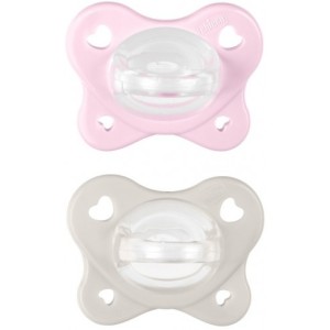 Chicco Gommotto Physio Dual Soft Rosa 2-6M 2Pz
