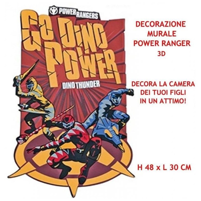 Maxi Sagoma Adesiva Power Rangers