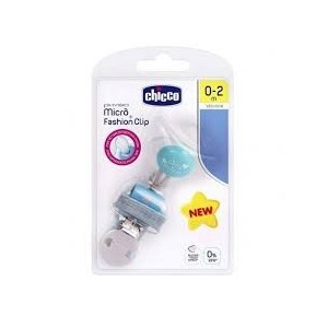 Chicco Succhietto Micro+Clip Boy 0-2M Silicone