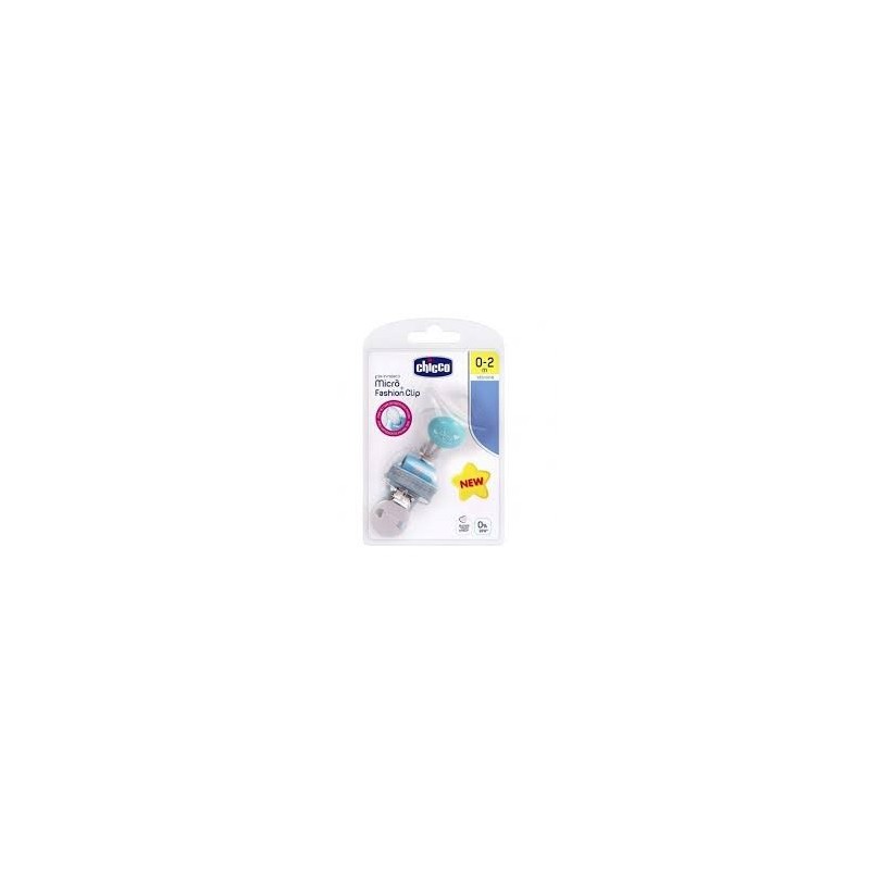 Chicco Succhietto Micro+Clip Boy 0-2M Silicone Chicco Succhietto Micro+Clip Boy 0-2M Silicone