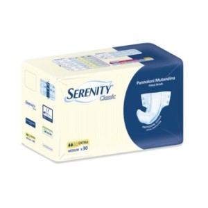 Serenity Pannolone Mutandina Classic Extra Medium 30Pz