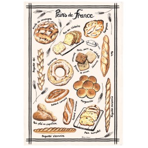 Strofinaccio Pains de France Écru 48 X 72