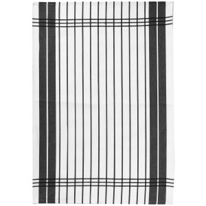Strofinaccio Petites Rayures Noir 50 X 70