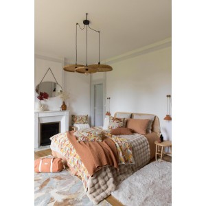 Plaid riciclato Maia Tourterelle 140 X 200
